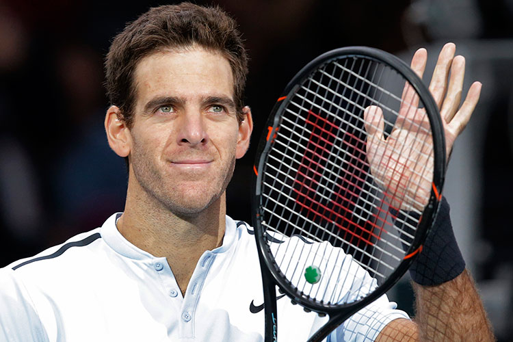 Resultado de imagen para Del Potro gana en París, sigue su marcha hacia Copa Masters