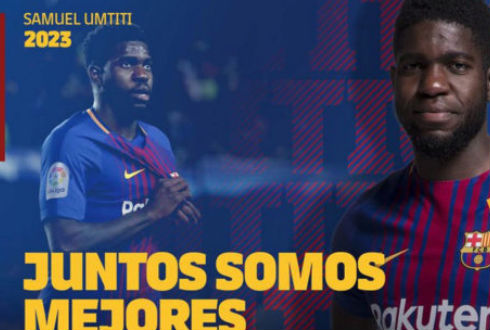 Samuel Umtiti Renueva Con El Barcelona Hasta 2023 | NTR Guadalajara