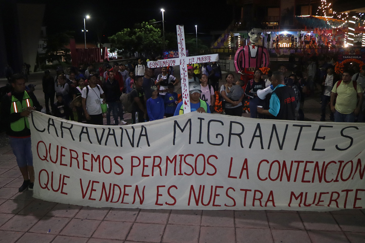 1.200 migrantes se unen a la caravana m s numerosa del a o NTR