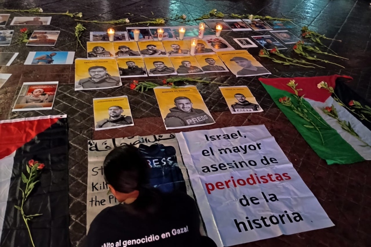CONTRA LA COMUNICACIÓN. Según datos de la Organización de Naciones Unidas, Israel ha asesinado a 237 periodistas en territorio palestino. (Fotos: Sonia Serrano)