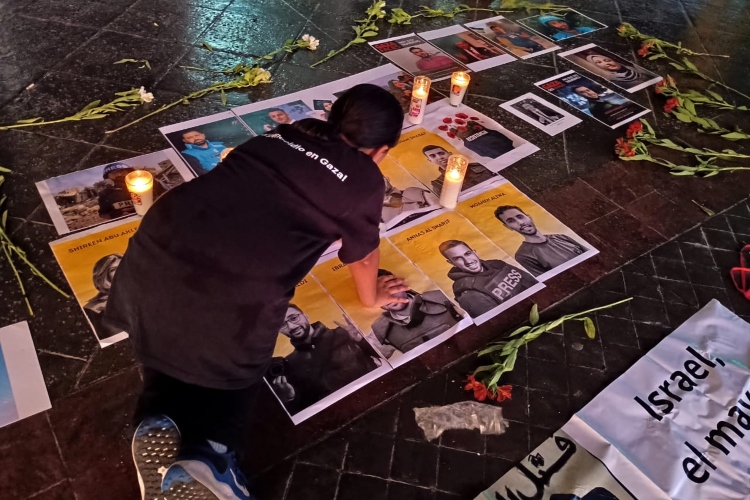 CONTRA LA COMUNICACIÓN. Según datos de la Organización de Naciones Unidas, Israel ha asesinado a 237 periodistas en territorio palestino. (Fotos: Sonia Serrano)