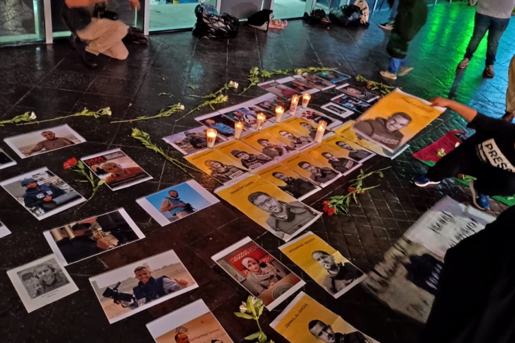 CONTRA LA COMUNICACIÓN. Según datos de la Organización de Naciones Unidas, Israel ha asesinado a 237 periodistas en territorio palestino. (Fotos: Sonia Serrano)