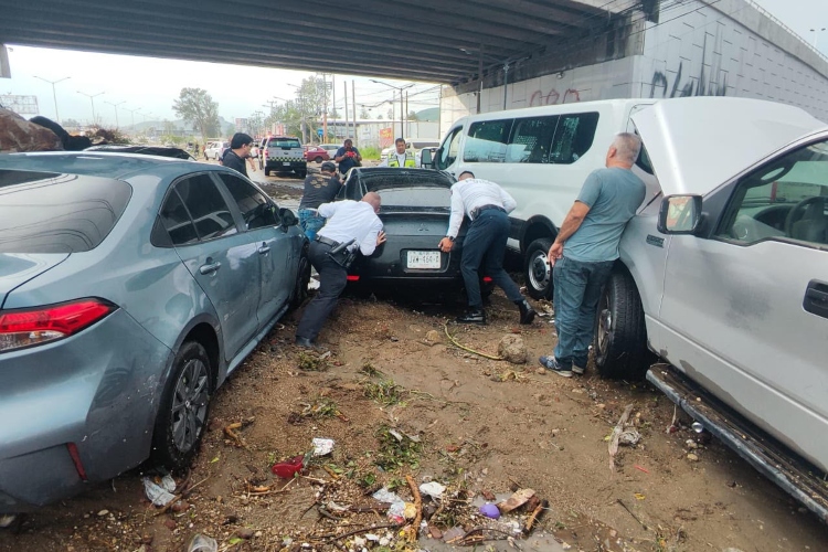 Tormenta colapsa sur de la metrópoli; suspenden Línea 4